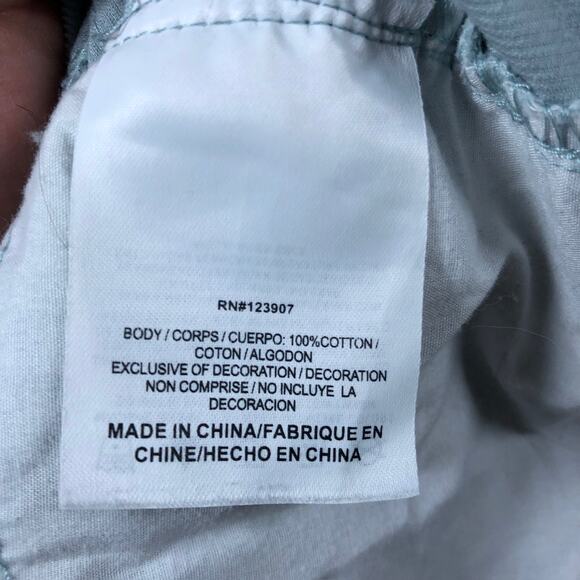 Sperry Womens Jeans Light Blue Corduroy Mid Rise Straight 100% Cotton 28 - Picture 5 of 13